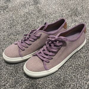 Frye Purple Woven Canvas Sneakers NEW 10